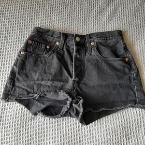 Levi's Charcoal Denim Shorts